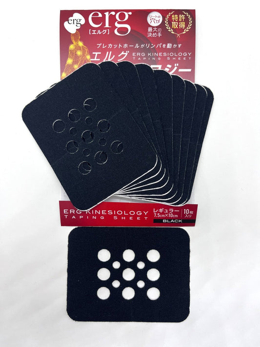 エルグ・キネシオロジーシート（10枚入り）レギュラーサイズ：7.5cm×10cm [EGKTS101R]