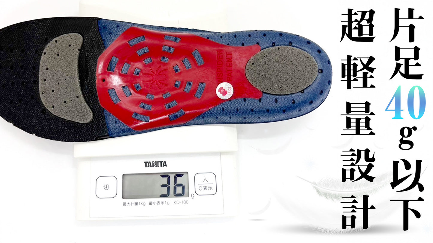 erg［エルグ］インソール スパイダー【高機能・超軽量モデル】 [EGISSP01]